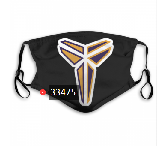 2021 NBA Los Angeles Lakers #24 kobe bryant 33475 Dust mask with filter